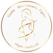 Logo Studia Modelowa Figury Międzyborska z białym tłem i białym obramowaniem