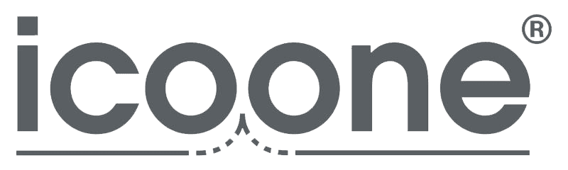 Logo marki Icoone – urządzenie do masażu modelującego